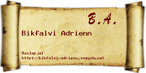 Bikfalvi Adrienn névjegykártya